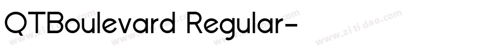 QTBoulevard Regular字体转换